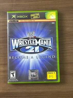 WWE WrestleMania 21 Microsoft Xbox Original THQ Game With Case No Manual